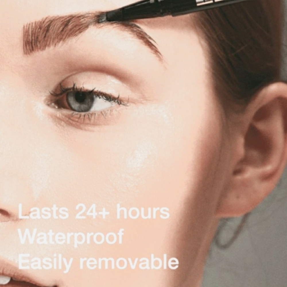 NWT TatBrow ASH BLACK Microblade Eyebrow Pen pencil
